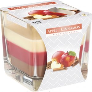 Candela Arcobaleno Profumata - Mela e Cannella